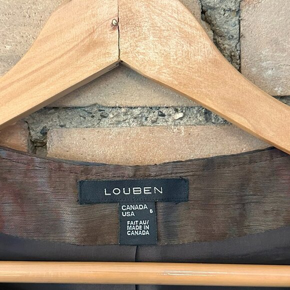 Louben Silk Jacket – Copper-Blue Tones – Size 6 (Fits 8/10) - Picture 4 of 8